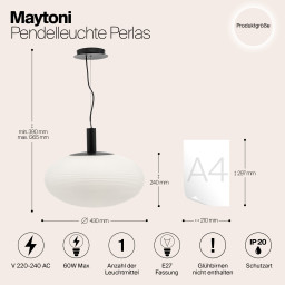 Подвесной светильник Maytoni P062PL-01W