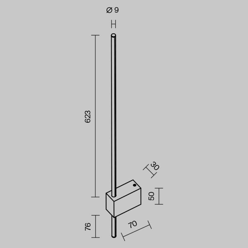 Бра Maytoni Technical C070WL-L6B3K