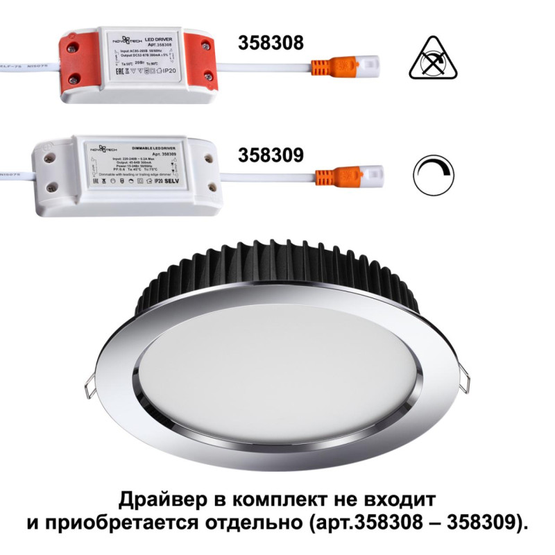 Влагозащищенный светильник Novotech 358305