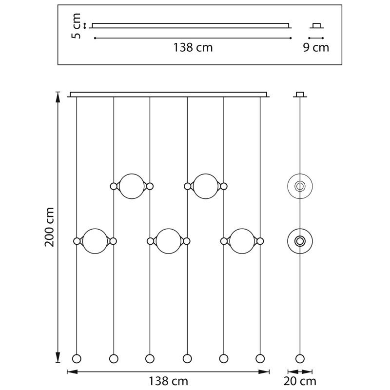 Подвесная люстра Lightstar 815501