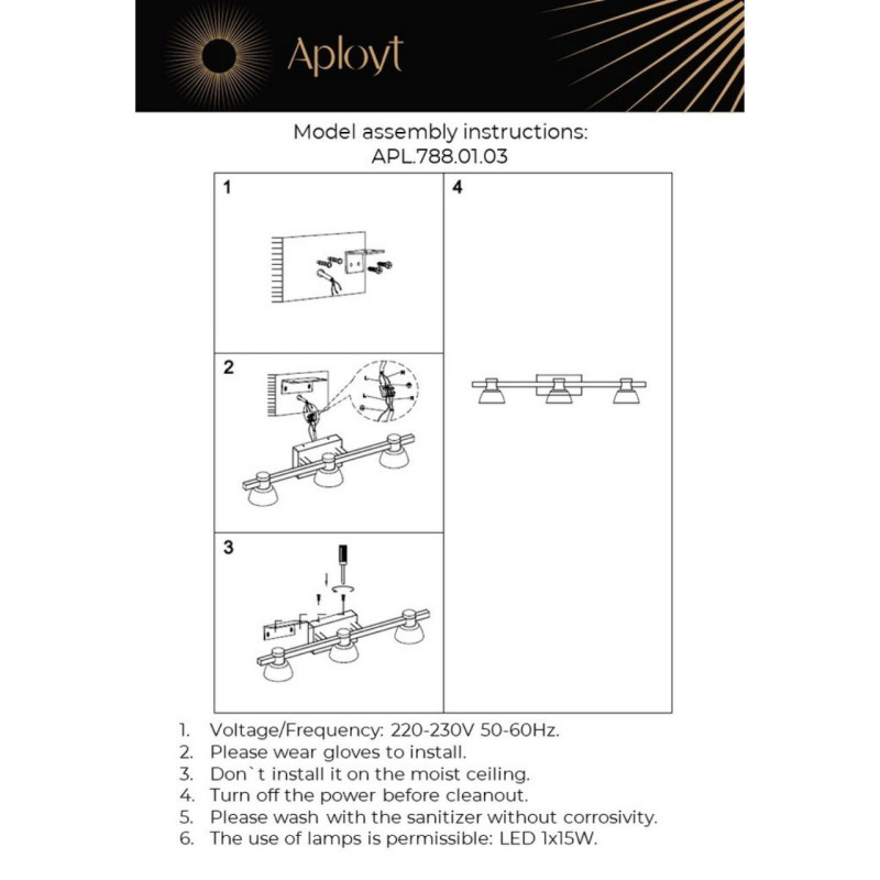 Бра APLOYT APL.788.01.03