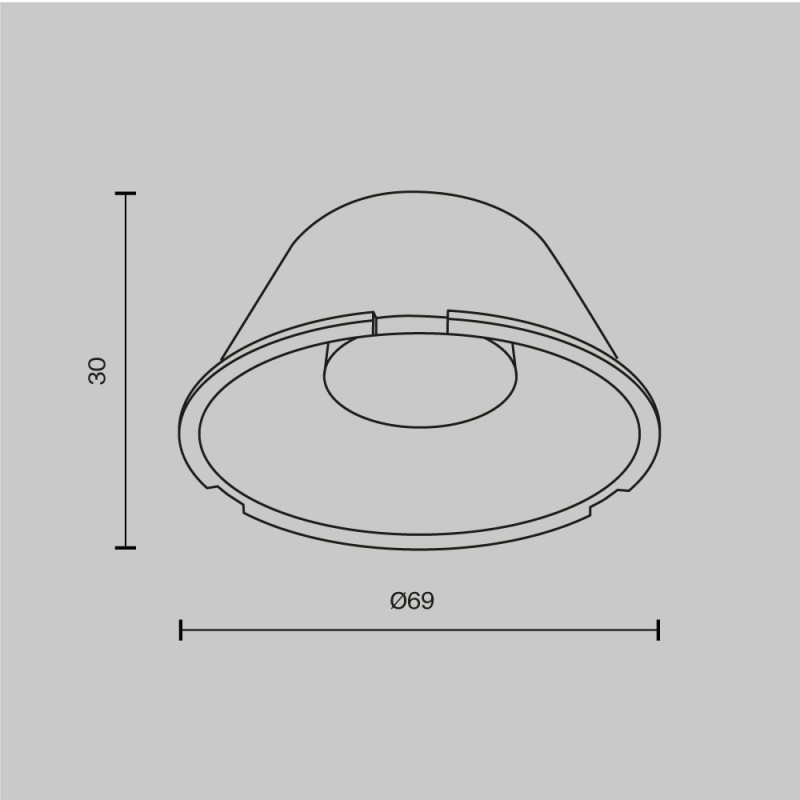 Линза Maytoni Technical LensD69-60