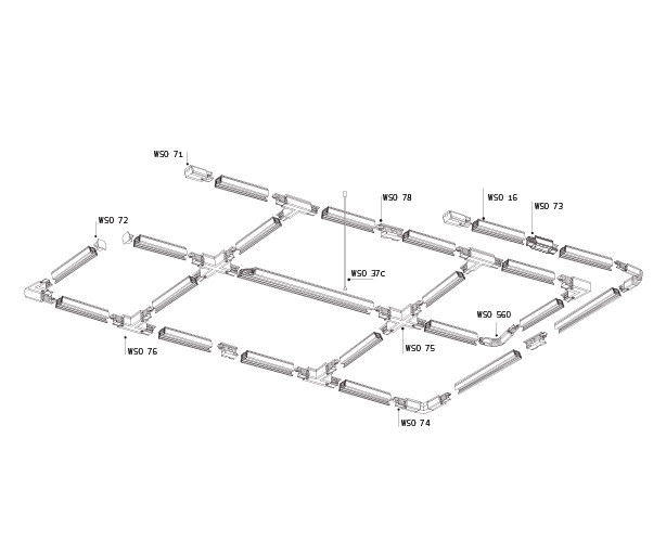 Шинопровод ITALLINE WSO 16 white