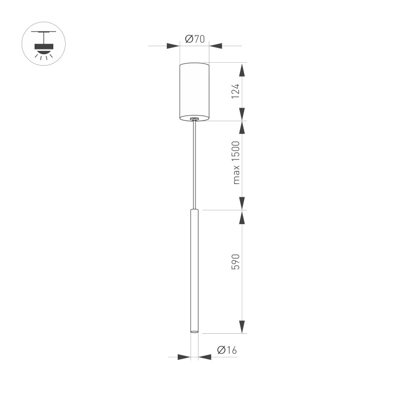 Подвесной светильник Arlight 036950(1)