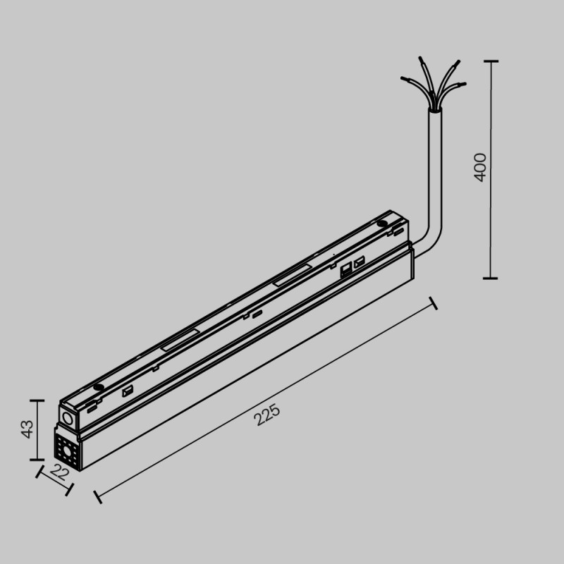 Адаптер Maytoni Technical TRA034DR-100W-DD-W