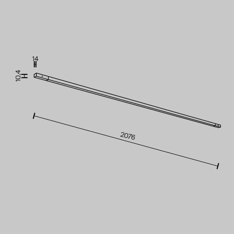 Светильник на шине Maytoni Technical TR180-1-24WTW-B