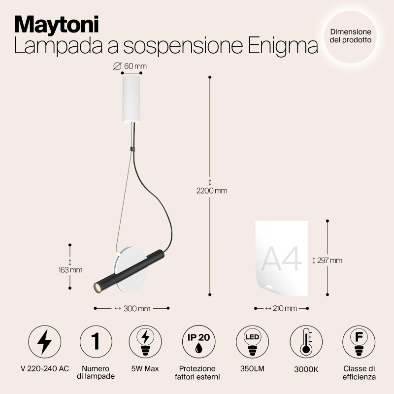 Подвесной светильник Maytoni MOD150PL-L5W3K