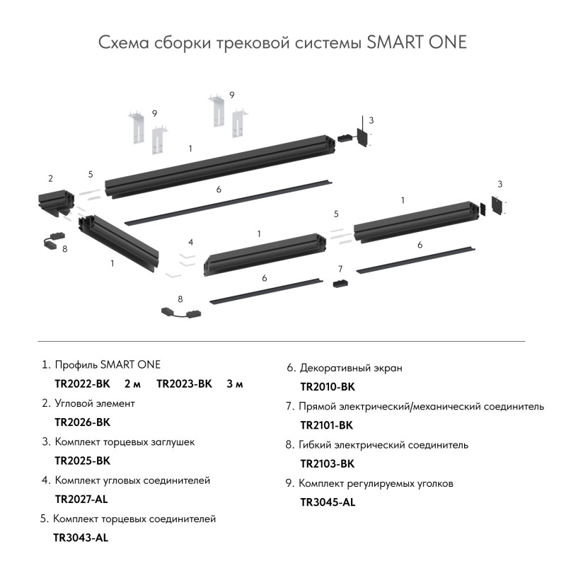 Соединитель профиля Denkirs TR3043-AL