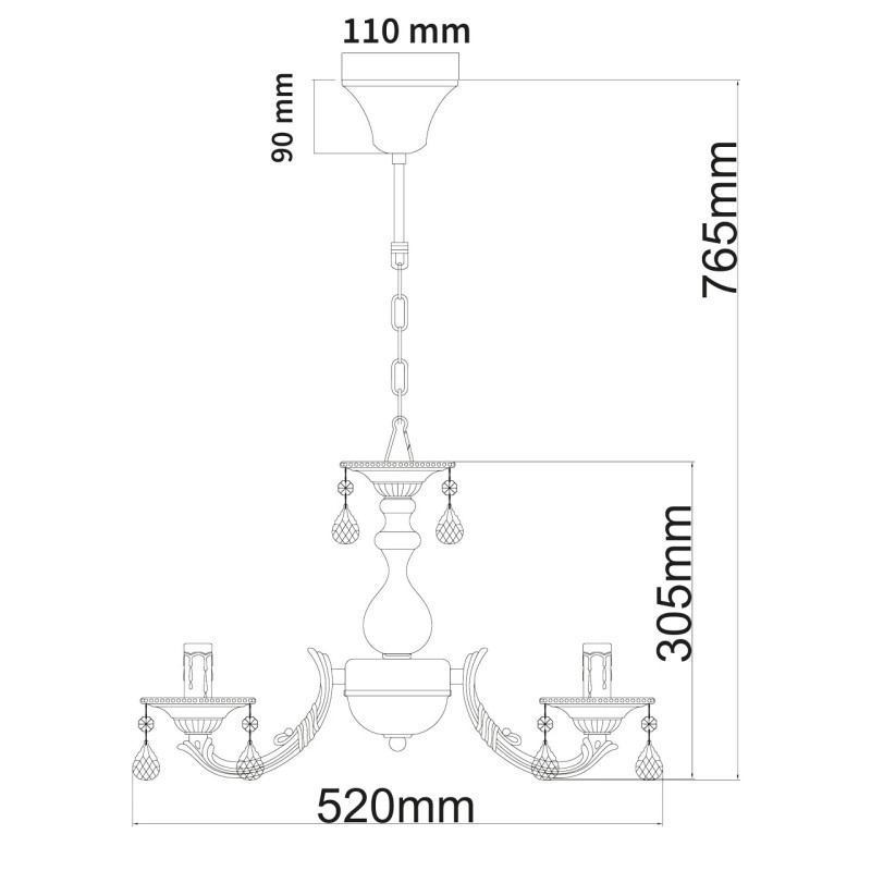 Подвесная люстра MW-Light 371011605