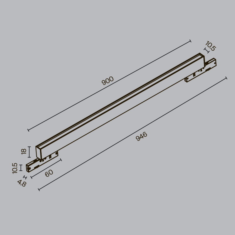 Светильник на шине Maytoni Technical TR192-1-21W3K-B