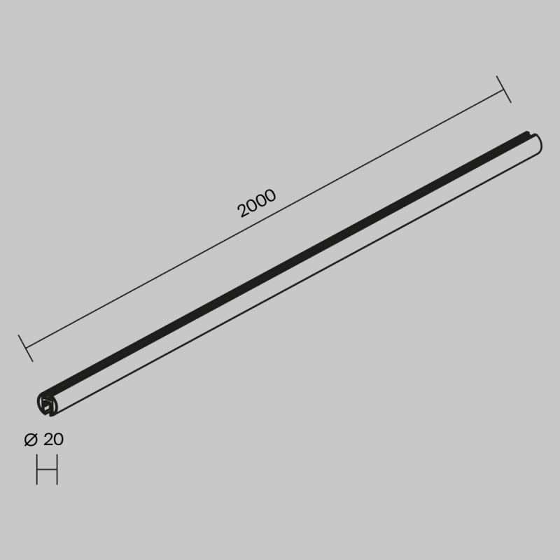 Шинопровод Maytoni Technical TRX184-R-112B