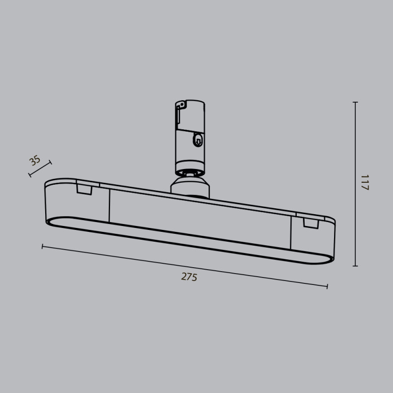 Светильник на шине Maytoni Technical TR202-1-10W3K-B