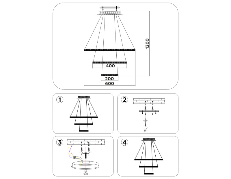 Каскадная люстра Ambrella Light FA9561