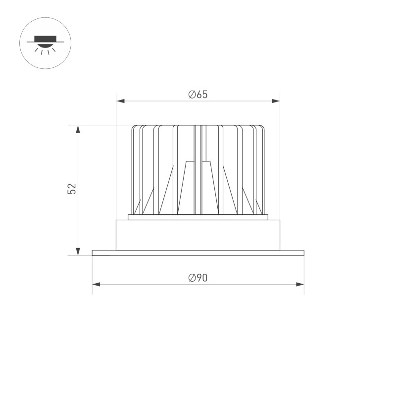 Светильник Downlight Arlight 037060(1)