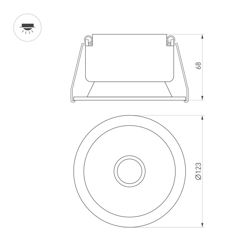 Светильник Downlight Arlight 048279