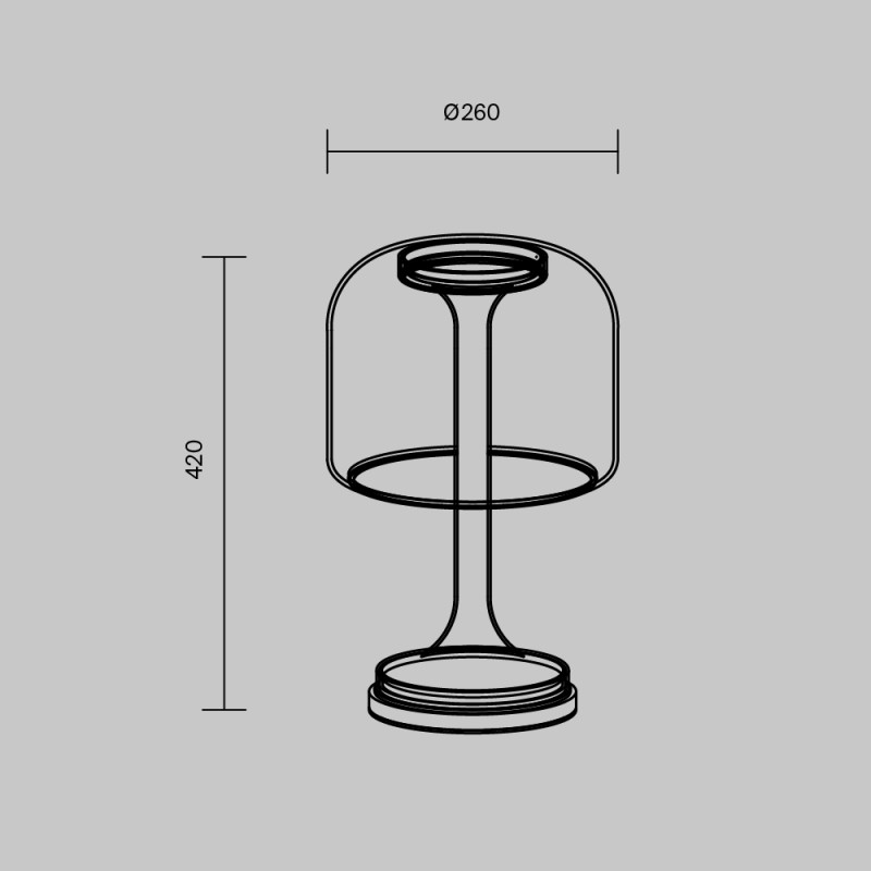 Настольная лампа Maytoni MOD286TL-L18B3K