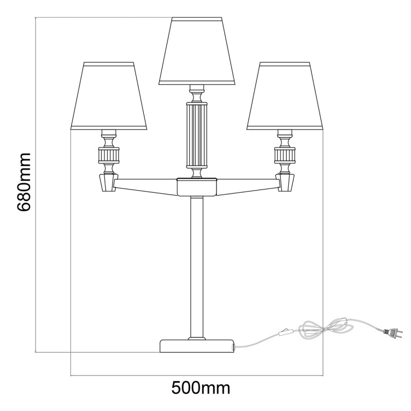 Настольная лампа MW-Light 700033004