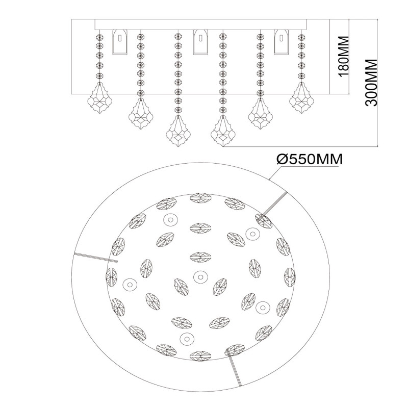 Накладная люстра MW-Light 465016006