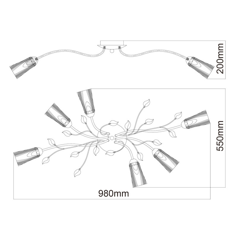 Накладная люстра MW-Light 242015206