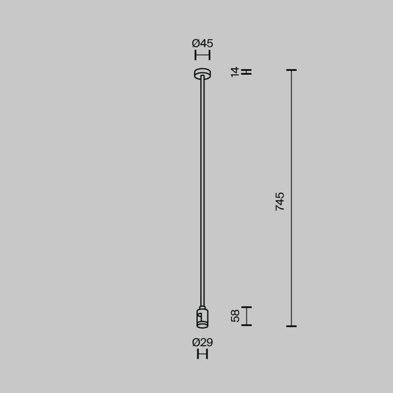 Стойка Maytoni Technical TRA159C-S1-BS