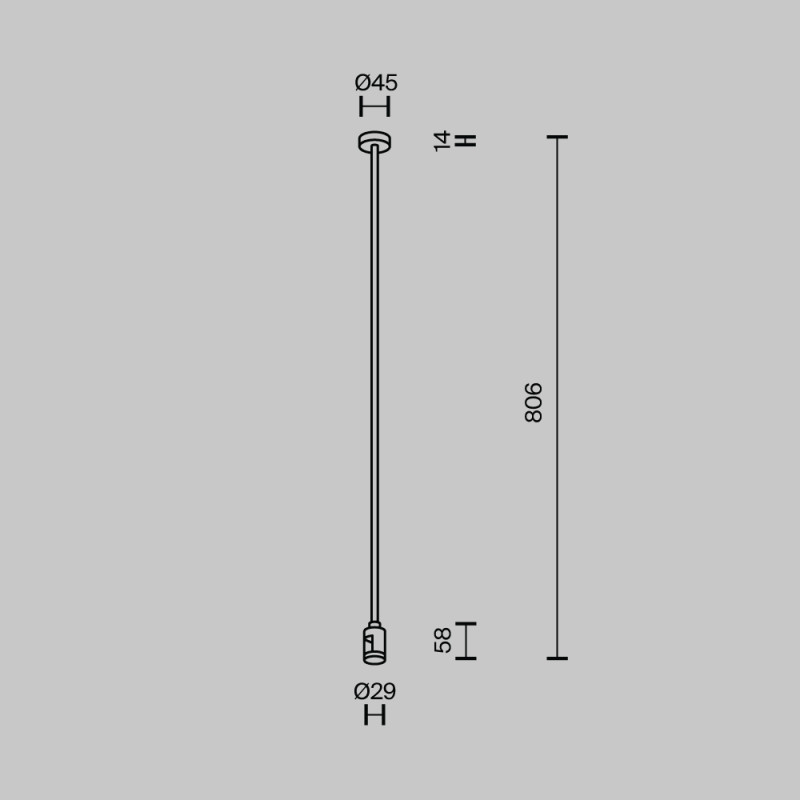 Стойка Maytoni Technical TRA159C-SL1-BS