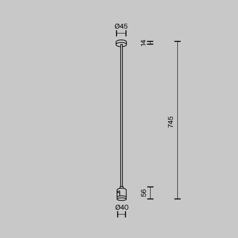 Стойка Maytoni Technical TRA159C-IPC1-BS