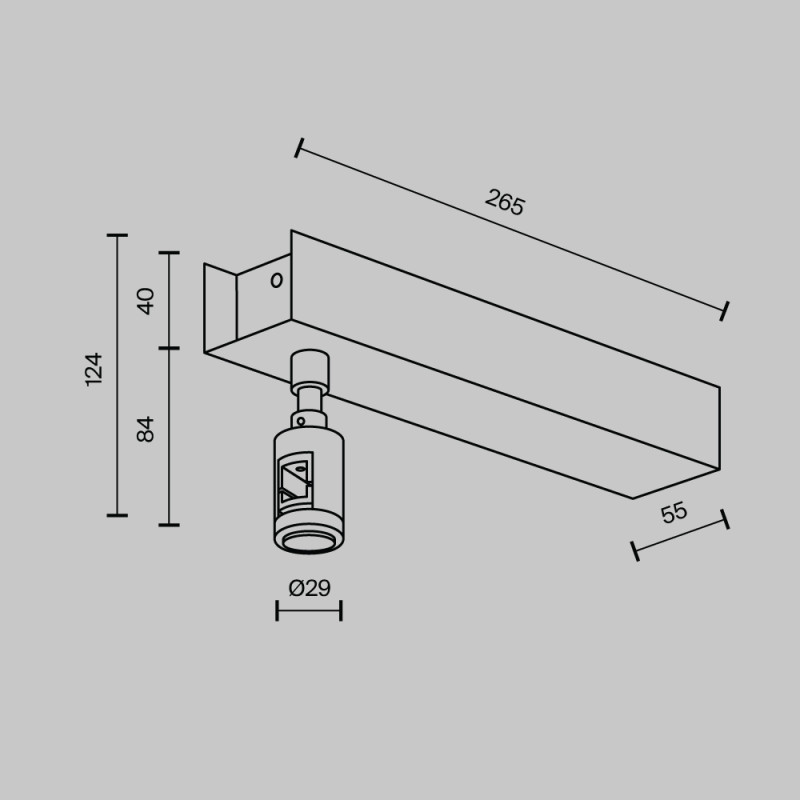 Крепеж Maytoni Technical TRA156C-BB1-BS