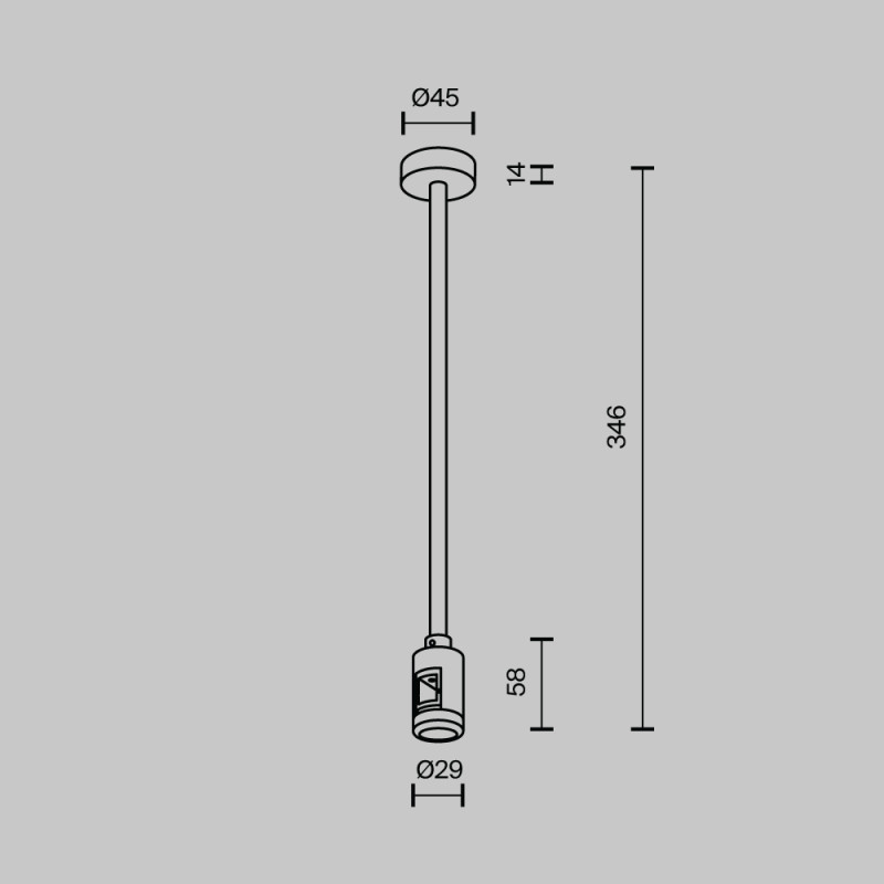 Стойка Maytoni Technical TRA158C-S1-BS