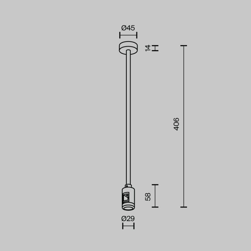 Стойка Maytoni Technical TRA158C-SL1-BS