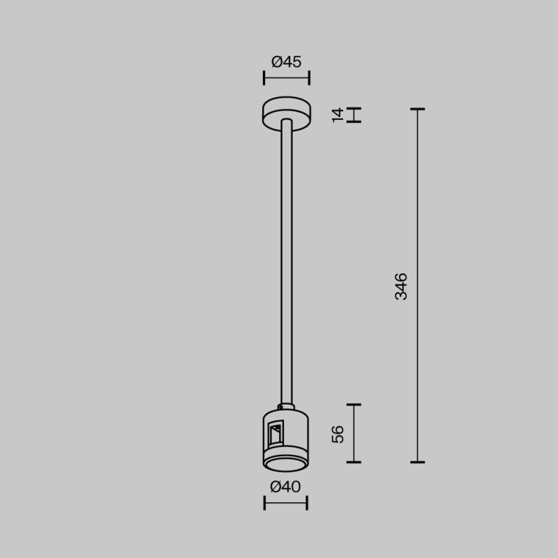 Стойка Maytoni Technical TRA158C-IPC1-BS