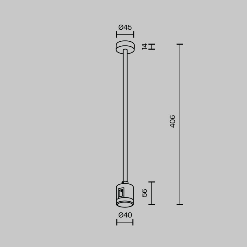 Стойка Maytoni Technical TRA158C-IPCL1-BS