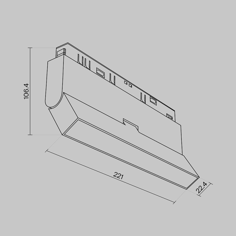 Светильник на шине Maytoni Technical TR036-2-12W3K-W