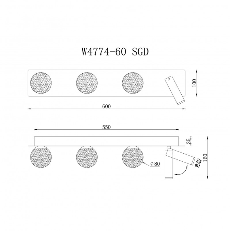 Бра iLedex W4774-60 SGD