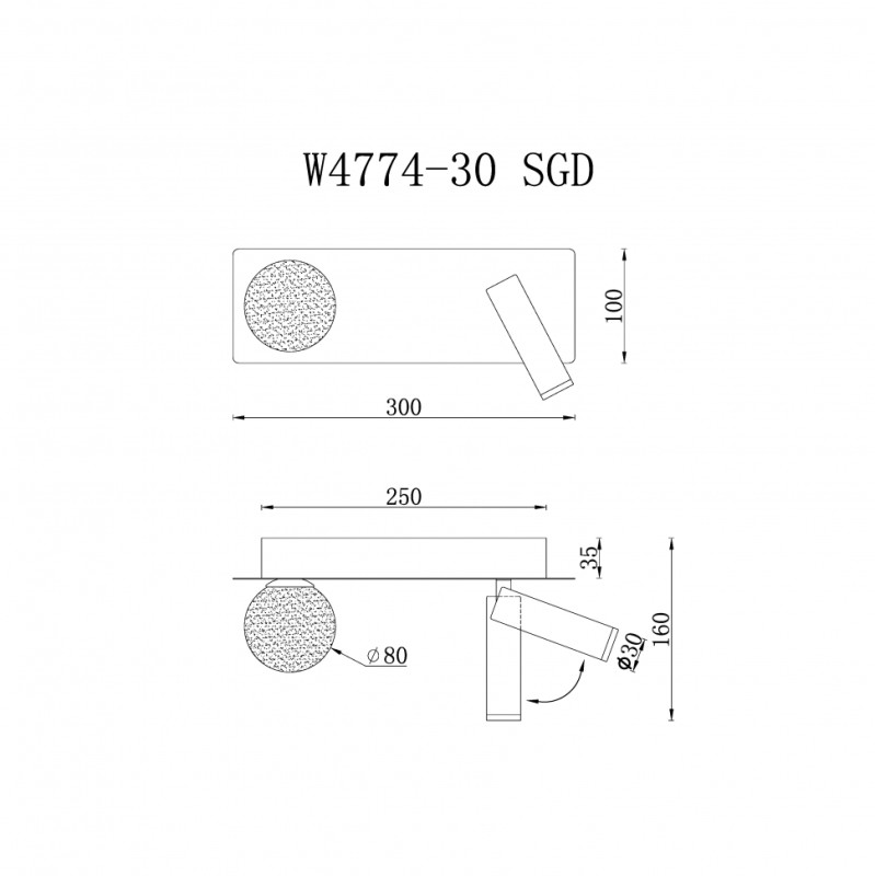 Бра iLedex W4774-30 SGD