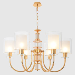Подвесная люстра Crystal Lux ELENA SP6 GOLD