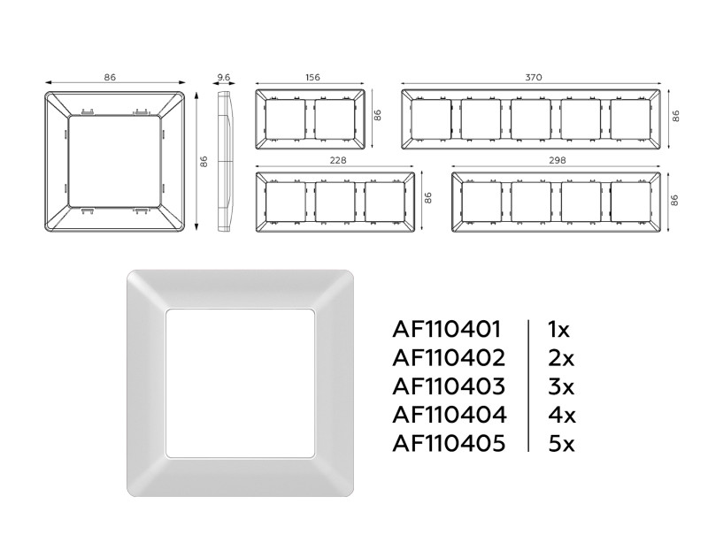 Рамка Ambrella Volt AF110401