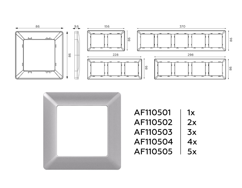 Рамка Ambrella Volt AF110501