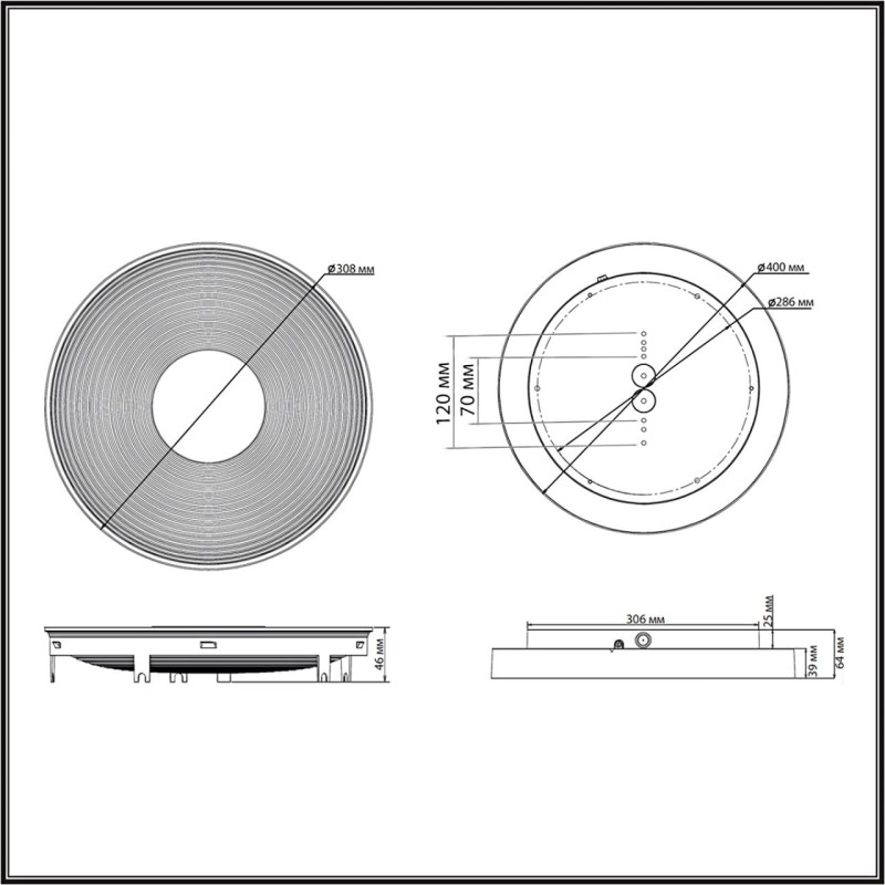 Накладной светильник Sonex 7752/25L