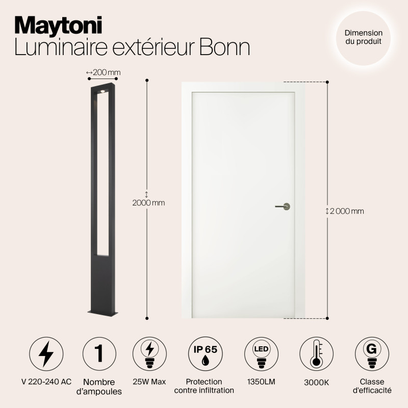 Садово-парковый светильник Maytoni O425FL-L25GF