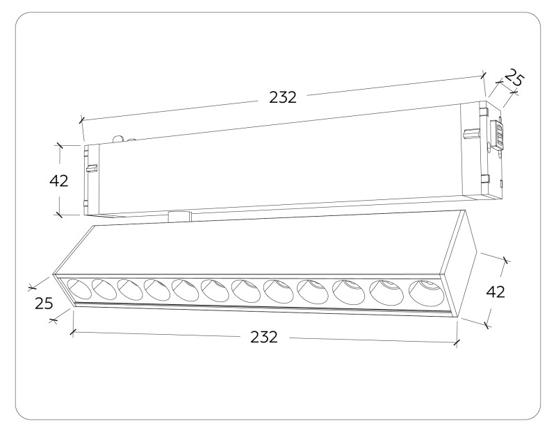 Светильник на шине Ambrella Light GL1342