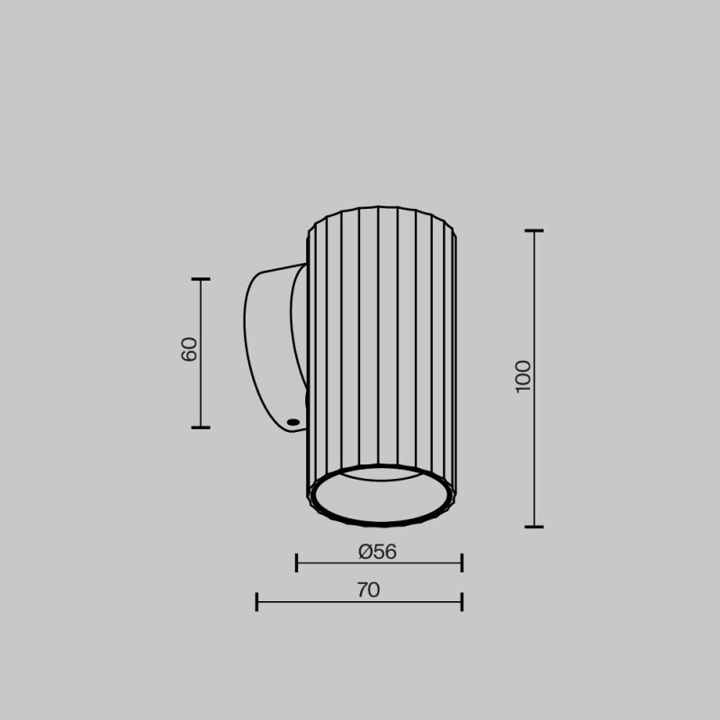 Бра Maytoni Technical C106WL-01-GU10-B