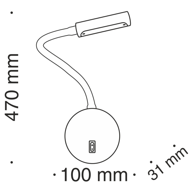 Бра Maytoni Technical C035WL-L3B3K