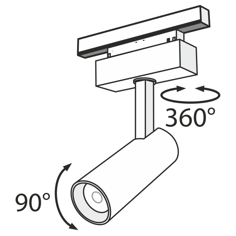 Светильник на шине Maytoni Technical TR019-2-10W4K-B