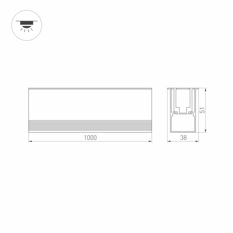 Грунтовый светильник Arlight 027994