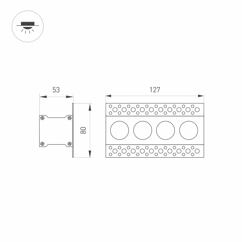 Встраиваемый светильник Arlight 032224
