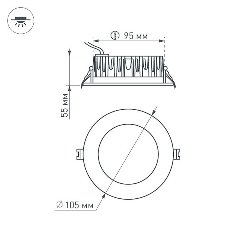 Светильник Downlight Arlight 021067