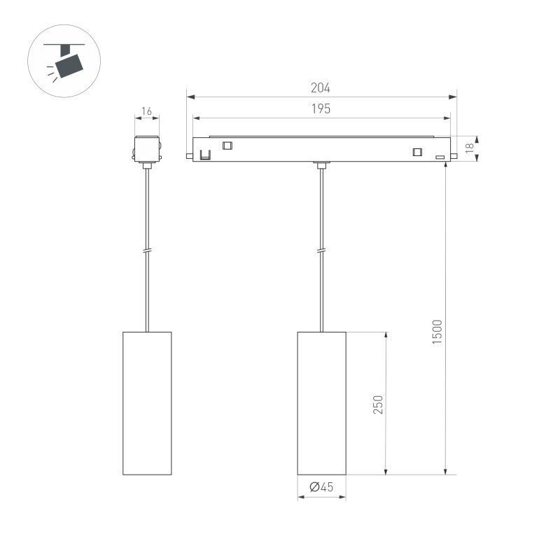 Светильник на шине Arlight 035831