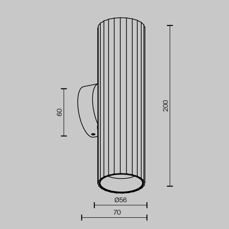 Бра Maytoni Technical C106WL-02-GU10-W