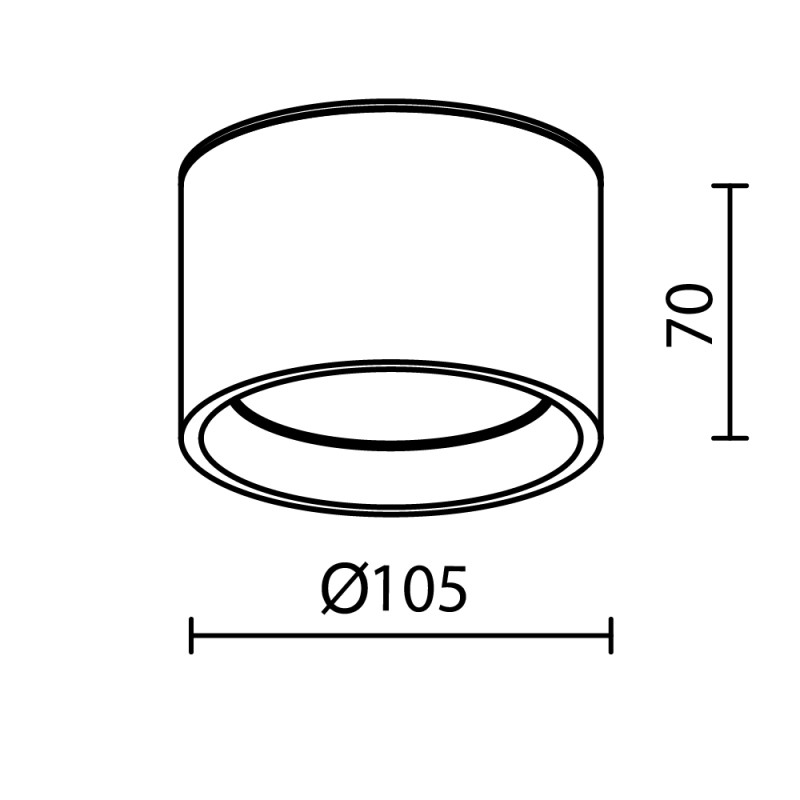 Влагозащищенный светильник Maytoni Technical C090CL-10W3K-B