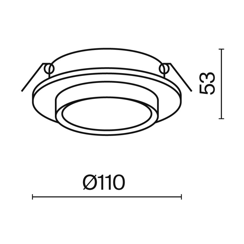 Встраиваемый светильник Maytoni Technical DL086-GX53-RD-W